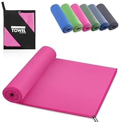 YC Kitchen Asciugamano Palestra, rapido assorbimento del sudore e dell'acqua, adatto come asciugamano sportivo, asciugamano da viaggio, asciugamano da bagno, asciugamano da spiaggia, 40 x 80 cm