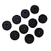 Yardwe 10-Piece 40mm Felt Washers Set for Drum Cymbals and Guitar Strap Buttons High-Quality Black Felt Pads Suitable for Drum Kits and Percussion Instruments