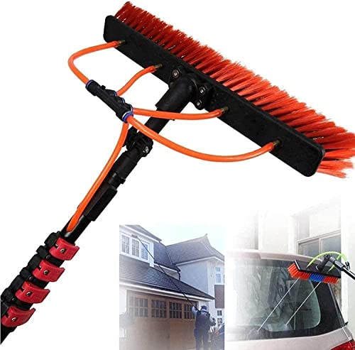 Water Fed Telescopic Brush,Cleaning Photovoltaic And Solar Panels 3.6-11M Water Fed Pole Kit,Window Cleaning Pole Water Fed Telescopic Brush Extendable Cleaner Conservatory Roof (20Ft/6M) #TOP25
