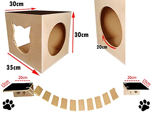 Nicho Casinha de Gato Resistente em Mdf