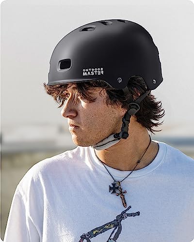 OutdoorMaster Skateboard Cycling Helmet - Two Removable Liners Ventilation Multi-Sport Scooter Roller Skate Inline Skating for Kids, Youth & Adults - 4