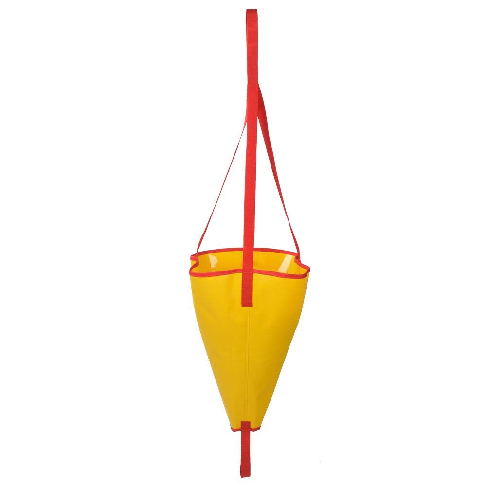 Alomejor Sea Anchor Drogue PVC Heavy Duty Sea Anchor Drogue Drifting Brake Usado para Reducir La Velocidad de Su Embarcación