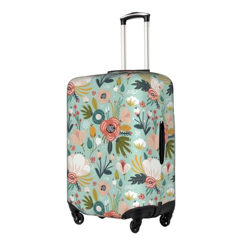 Colorful Flora print Luggage cover, suitcase protector, elasticated protective sleeve, fits 18-32 inch suitcases2