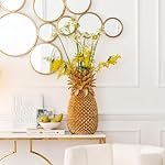 Kare Design Deko Vase Pineapple Gold, Vase, Blumenvase, Ananas Motiv, XL, Accessoire, Modern, Tischvase, Wohnzimmer Dekoration, 50x25x25cm – Bild 2