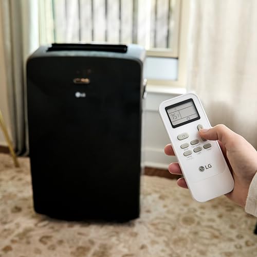 Image of LG 8000 BTU (DOE) / (12000 ASHRAE) Portable Air Conditioners Cools 350 Sqft Easy Install & WiFi App Remote Eco-friendly, Quiet Small & Medium Room Air Conditioner AC Unit Home Gray LP0823GSSM
