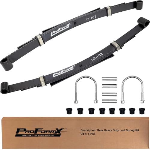 Club Car DS Heavy Duty Leaf Springs – Complete Club Cart DS Golf Cart Heavy Duty Leaf Spring Kit - Includes Club Car DS Rear Leaf Springs and Bushing Kit for Golf Cart Rear Seat Kit Suspension
