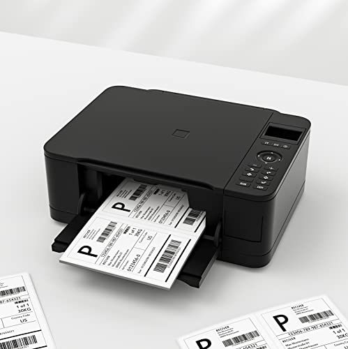 Shipping Labels With Rounded Corner, 8.27 X 5.32 Inches Half Sheet Self Adhesive Shipping Address Labels For Laser And Inkjet Printer, 200 Labels #TOP4