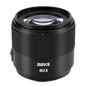 Meike 85 mm f1.8 SE II Full Format STM High Resolution 8K Auto Focus Medium Telephoto Lens for Canon EOS EF Bayonet Digital SLR Cameras Compatible with Canon APS-C such as 1D 5D3 5D4 6D 7D 70D 550D