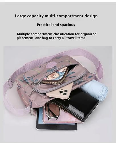 Image of WildHorn Sling Bag for Women | Polyester Crossbody Bag | Multi-Compartment Shoulder Bag | Lightweight Travel & Daily Use Bag