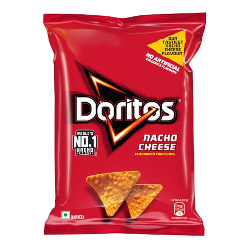 Image of Doritos Nacho Chips - Nacho Cheese Flavour - 51.4g(45g+6.4g) (Weight May Vary)