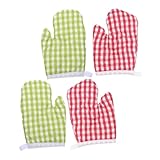 Photo Gallery sosoport 2 paia guanti da forno resistenti al calore rosso e verde guanti cucina isolanti alta temperatura protezione mani per cottura e forno unica Photo Gallery sosoport 2 paia guanti da forno resistenti al calore rosso e verde guanti cucina isolanti alta temperatura protezione mani per cottura e forno unica