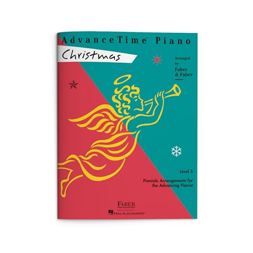 AdvanceTime Piano: Christmas Book - Level 5 | Holiday Sheet Music Songbook for Intermediate Students | Festive Repertoire for Developing Technique | Faber Piano Christmas Music for Teens