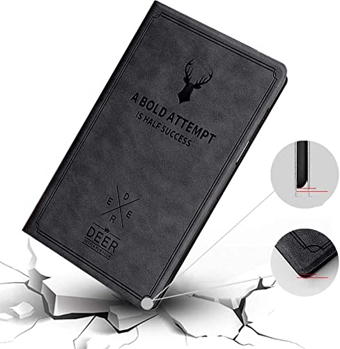 Image of Robustrion Deer Pattern Flip Stand Case Cover for Samsung Galaxy Tab A8 10.5 inch [SM-X200 /X205 /X207] 2022 - Black