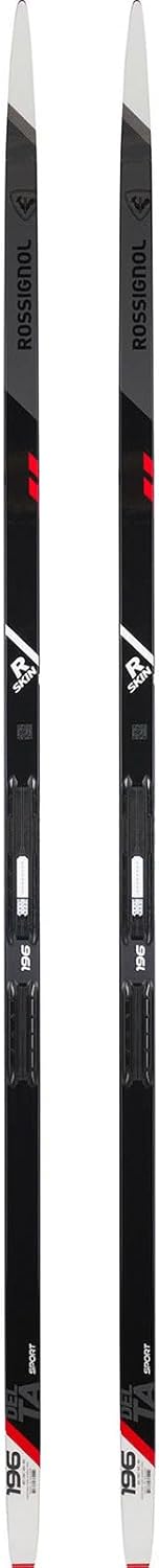 Rossignol Unisex Delta Sport R-Skin Lightweight Durable Stable Wood Cross-Country Nordic Snow Skis, 184
