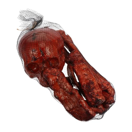 Cabilock 1set Skeleton Skull Props Realistic Halloween Ornaments for Skeletons for Graveyard Scenes for Halloween April Fool Day and Masquerades