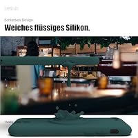 Zuvirelx Silikon Handyhülle für iPhone X/XS Hülle, Weiches Griff, Dünne, Minimalistisch, Stoßfest, rutschfest, Taschenpassend - Tiefgrün – Ansicht 5