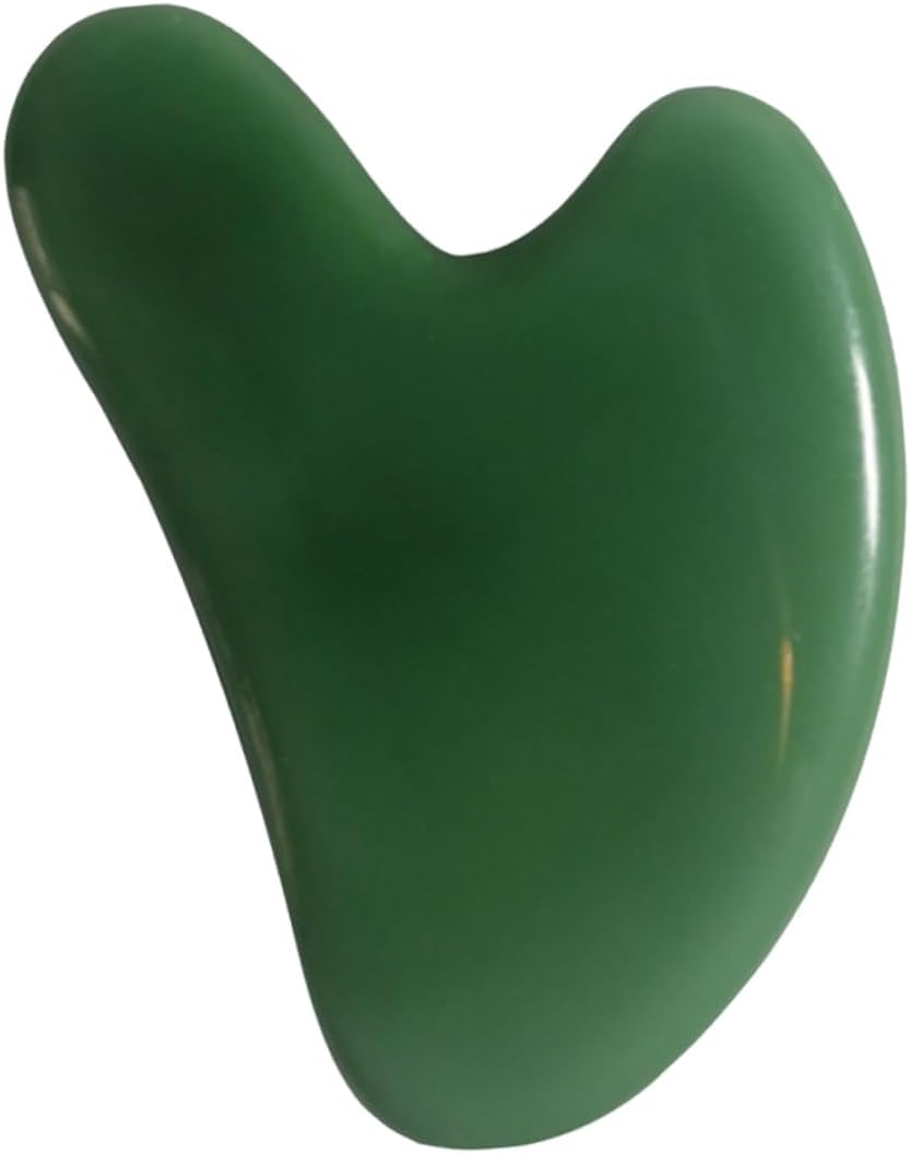 Gatuida 1 PC Jade Scraping Board for Body and Facial Accessory for Relieving Tension and Fine Lines for Shoulders Arms Legs and Back Massage