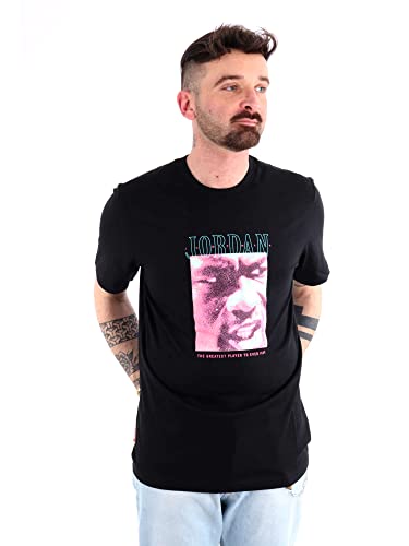 T-shirt Jordan noir aux finitions soignées et tissu premium pour une durabilité supérieure