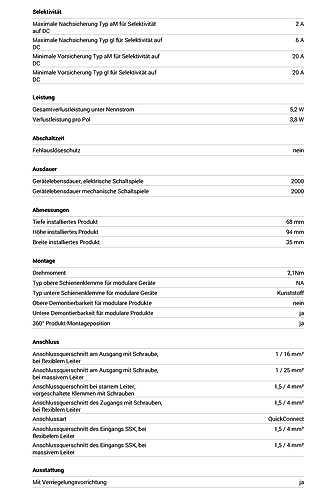 Hager ADS916D Fehlerstrom-LS-Schalter B, 2-Polig 1-Polig geschützt, 16A, 30mA