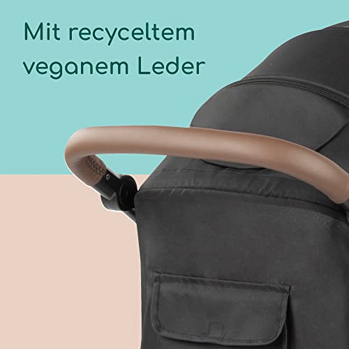 Bebeconfort Ingenious, Kinderwagen ab Geburt, kompakter Kinderwagen, Kinderwagen mit Liegemodus, ab Geburt bis ca. 4 Jahre, bis zu 22 kg, Major Black