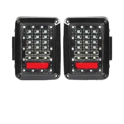 Feux arrière Led pour Wrangler JK 2007-2017 version EU transparents - 3
