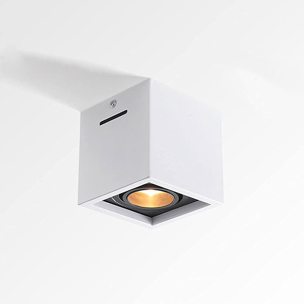 Spot LED de plafond design en aluminium blanc 4000K éclairage accent