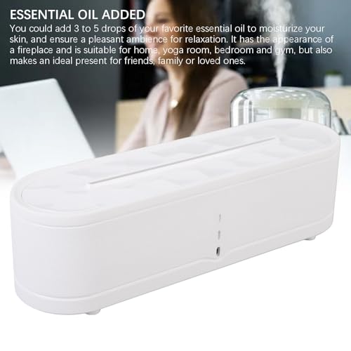 Diffuseur de flamme silencieux coloré avec éclairage LED USB