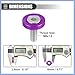 PARSLUCK Universal Finishing Countersunk Fender Bumper Washers, Gasket Screw Engine Bay Fastener Kit for Car Motorcycle Mechanical RC Parts, M6, Durable, Aluminum Alloy, Purple, 6pcs Stable