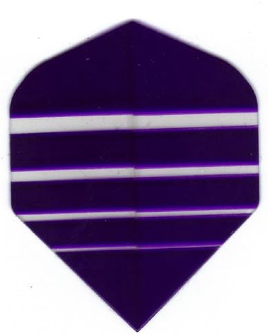 25 Sets #3159 AmeriThon Purple/Clear Bands Dart Flights