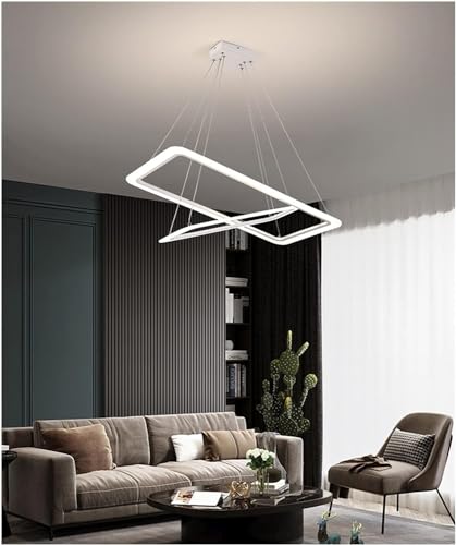 Lustres à LED annulaires avec éclairage homogène pour intérieur moderne
