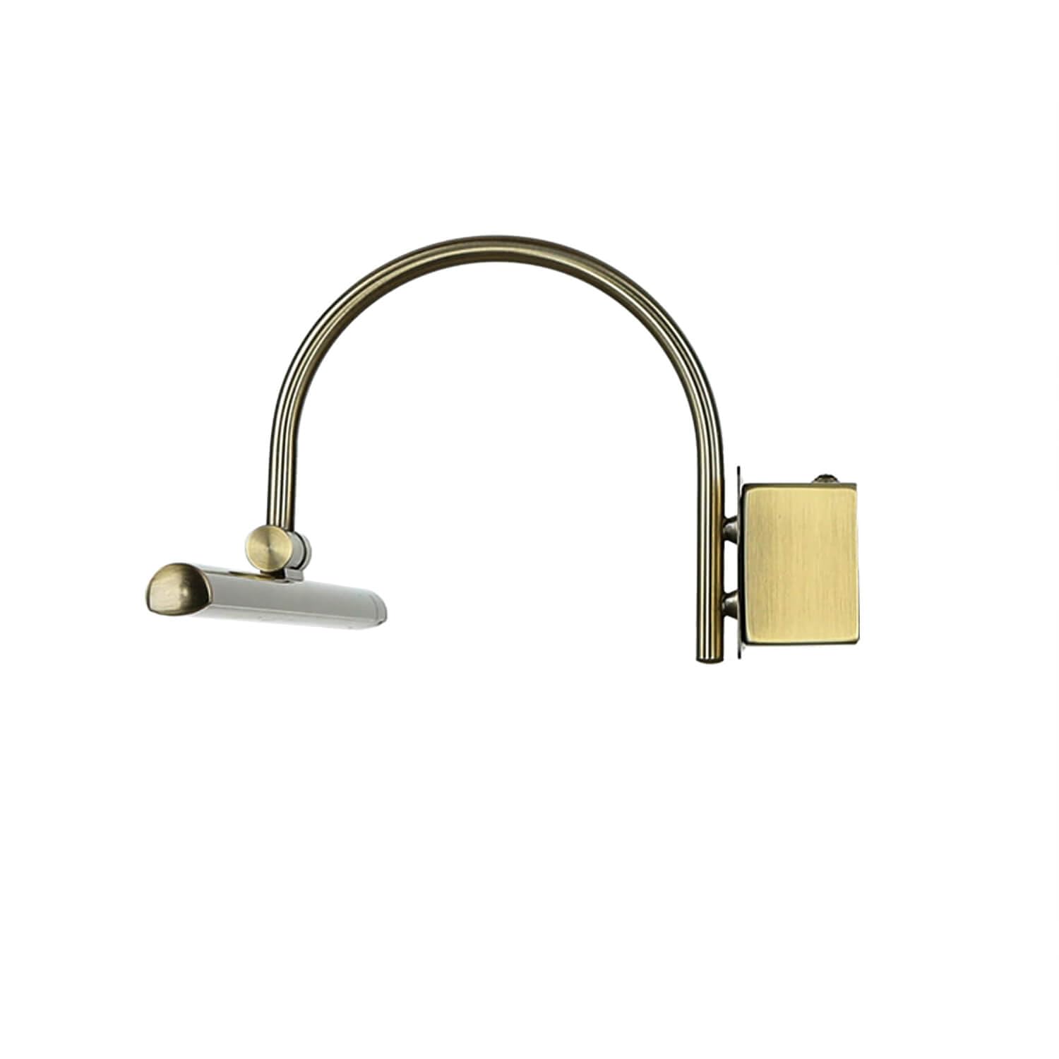 Lámpara LED para cuadros XL de metal en latón antiguo ancho: 45 cm lámpara de espejo clásica orientable para pasillo baño salón dormitorio lámpara de pared lámpara para cuadros