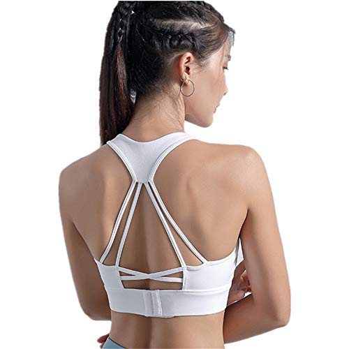 ChengBeautiful Yoga Tops Shockproof Sports Yoga Wear Adjustable Outfit Fitness Vest for Women (Color : A, Size : L)