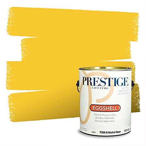 PRESTIGE Paints Interior Paint and Primer In One, 1-Gallon, Eggshell, Comparable Match of Valspar* Dijon*