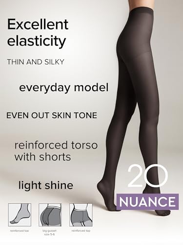 Image of Conte Nuance 20 Denier Sheer Pantyhose for Women, Nylon Tights