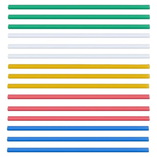 15PCS Slide Grip Binding Bars – Plastic Spine Bars for Paper Binding, A4 Book Binder Strips for Documents, Reports, and School Projects – 5 Colors