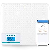 Vitafit Medizinische Bodenwaage, 300kg durch Unser Professionelle Fabrik Seit 2001, Genauigkeit 0,05kg Smart körperwaage mit 380x330mm Rutschfeste Plattform, Waage für Klinik, Arzt & Werkstatt, Weiß