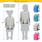 SKYSPER Kids Backpack - 18L School Backpacks Girls Multi-compartment Travel Bags Boys Bookbag Teen with DIY Sticker - Image 3