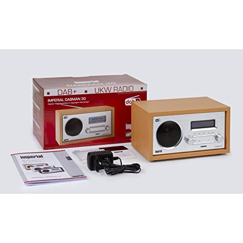 Imperial Dabman 30 Radio Digitale (Dab+/Dab/Fm, Aux In, Alimentatore Incluso), Colore: Legno Di Faggio - 4