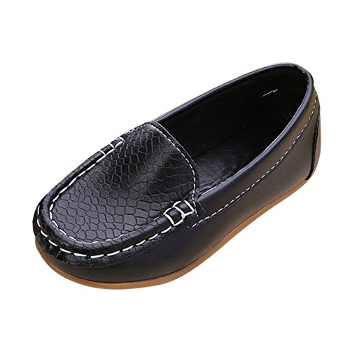Evelin LEE Toddler Kid Boys Girls Soft Casual Loafers Slip-On Boat-Dress Shoes/Sneakers