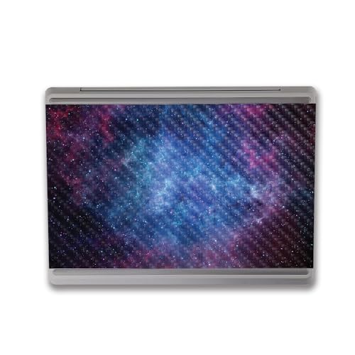 Image of MightySkins Carbon Fiber Skin Compatible with Microsoft Surface Laptop Go 3 (2023) Full Wrap Kit - Nebula | Protective, Durable Textured Carbon Fiber Finish | Made in The USA