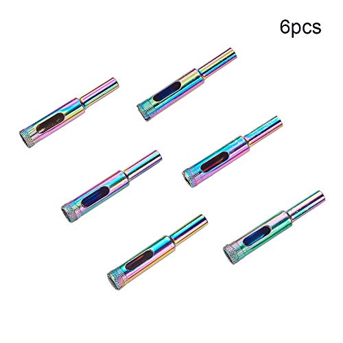 Brocas de diamante 6 piezas para azulejo y vidrio 10 mm miniatura 4