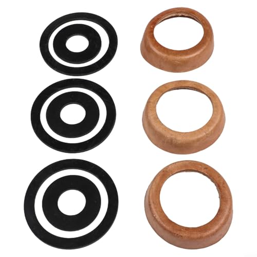 WIIYENA 6 pz/set Maniglia Pompa Parti di Ricambio Kit di Tenuta In Pelle Tipo 75 Manicotto In Pelle E O-Ring Guarnizione Pistone Manicotto Per Pompa A Mano Seal