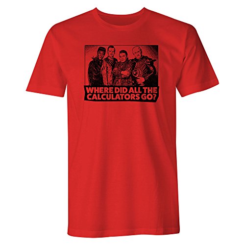 T-shirt slogan manches courtes homme rouge S | Basique col rond