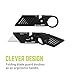 TRUE Crafty 2.0 Utility Knife | Pocket Knife, Carabiner Clip, EDC, Minimalist Design, 420-Grade Stainless Steel, Black Oxide, Straight Edge Blade