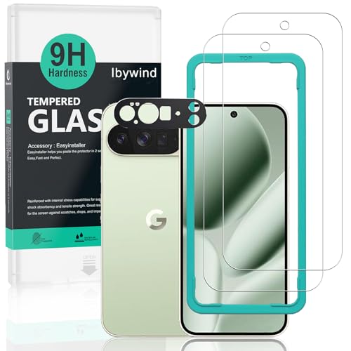 Image of Ibywind For Google Pixel 10 Pro XL 5G, 2 Pack Screen Protector, 9H Hardness Tempered Glass[Military-Grade Protection],With 1Pc Camera Lens Protector,[Anti-Scratch][Anti-Shatter]
