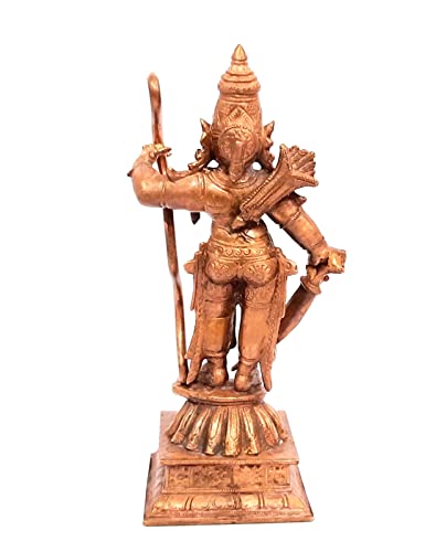 Image of Copper Standing Sastha Idol 5.1 in | 470g