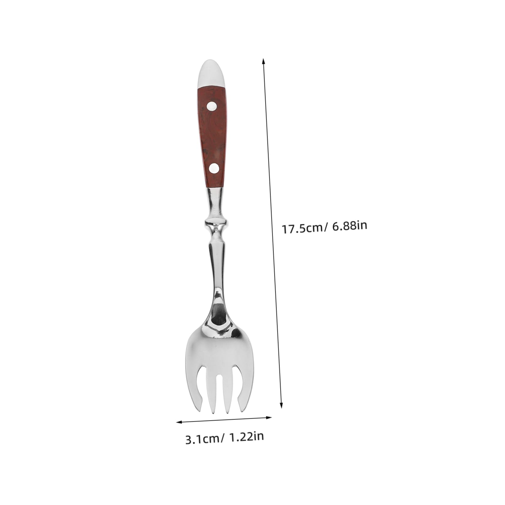 SOLUSTRE 5 Pezzi di Posate in Acciaio Inox Forchetta per Mescolare Forchetta per Gelato Forchette per Servire Forchette da Dessert Forchetta Portatile Forchette per Frutta Forchette per