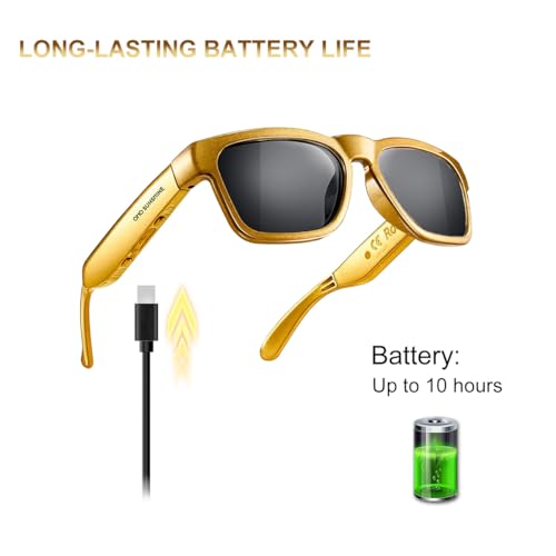 Image of OhO sunshine AI Smart Glasses for Men & Women, Bluetooth Smart Sunglasses with Open Ear Audio & ChatGPT Real-Time Translation (165 Languages), Smart AI Glasses with 10H for Meeting Travel Daily Wear