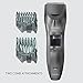 Panasonic Performance Hair Clippers with 2 Attachments and Adjustable Length Settings, Corded or Cordless Trimmer for Hair and Beard - ER-GC63-H (Silver)