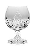 Crystal - Sherry - Brandy - Cognac - Snifter - Glasses - Set of 6 - Handcrafted - Crystal Glass -...